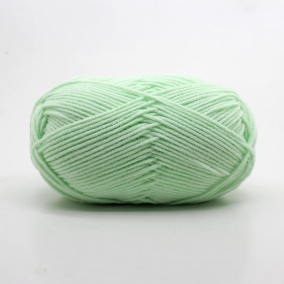 ERDOUY 1 Roll(50g) Light Green Soft Durable Acrylic Scarf Yarn, Premium Crocheting & Knitting Yarn for Scarves, Hats & DIY Craft Projects