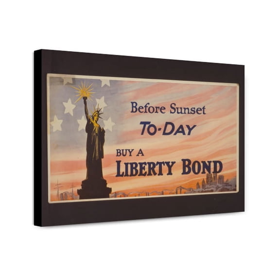 Canvas Print: Before Sunset To-Day Buy A Liberty Bond, 1917