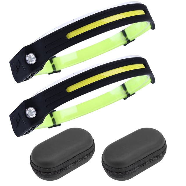 Linterna Frontal LED 350 Lúmenes 4 Modos Linterna Impermeable (2 Piezas)