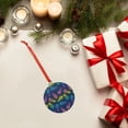 thumbnail image 6 of Sikiie Retro Bright Pineapple Acrylic Christmas Ornament Pendant Christmas Ornaments Hanging Ornament for Christmas Winter New Year Party -Round Shape, 6 of 7