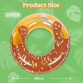 thumbnail image 2 of Flotador de piscina con forma de donut, 3 uds., divertidos juguetes de anillo para piscina, Fiesta EN LA Piscina, 2 of 5