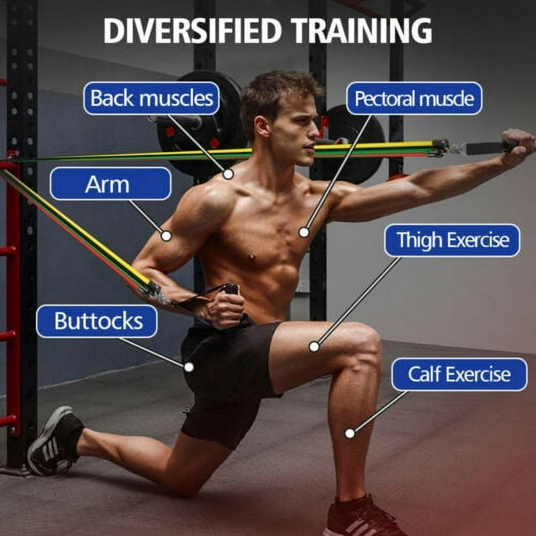 LNGOOR Resistance Bands Set Expander Yoga Exercise Fitness