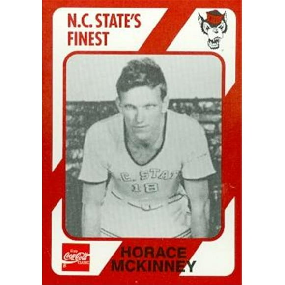 Horace McKinney Carte de Basketball (N.C. North Carolina State) 1989 Collection Collégiale No.61