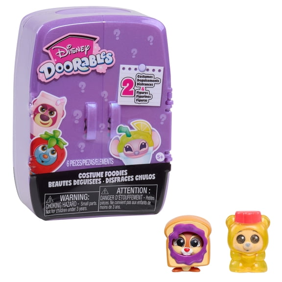 Disney Doorables Costume Foodies Collectible Figures, Includes 2 Mini Toy Figures, 36 to Collect, Kids Toys for Ages 5 and up