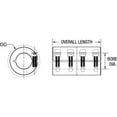 thumbnail image 2 of Ruland Coupling, One Piece Clamp,Bore 5/16 In CLX-5-5-F, 2 of 2