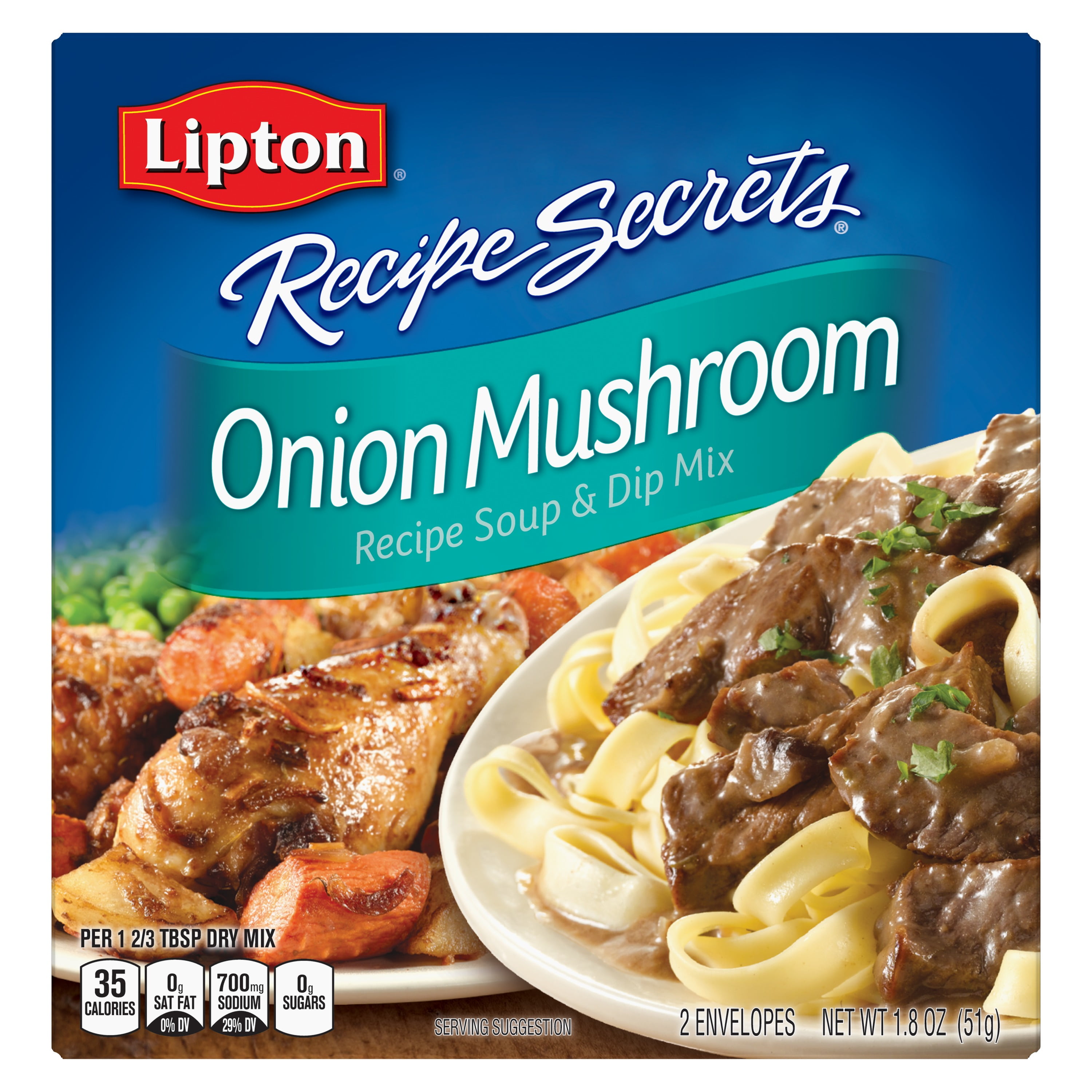 Lipton Onion Mushroom Soup and Dip Mix, 1.8 oz