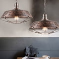 thumbnail image 2 of Farmhouse Style Pendant Lighting, Industrial Rustic Cage for Warm Cafe Bar Club Atmosphere, Adjustable Cables Enhance Customization, 2 of 6