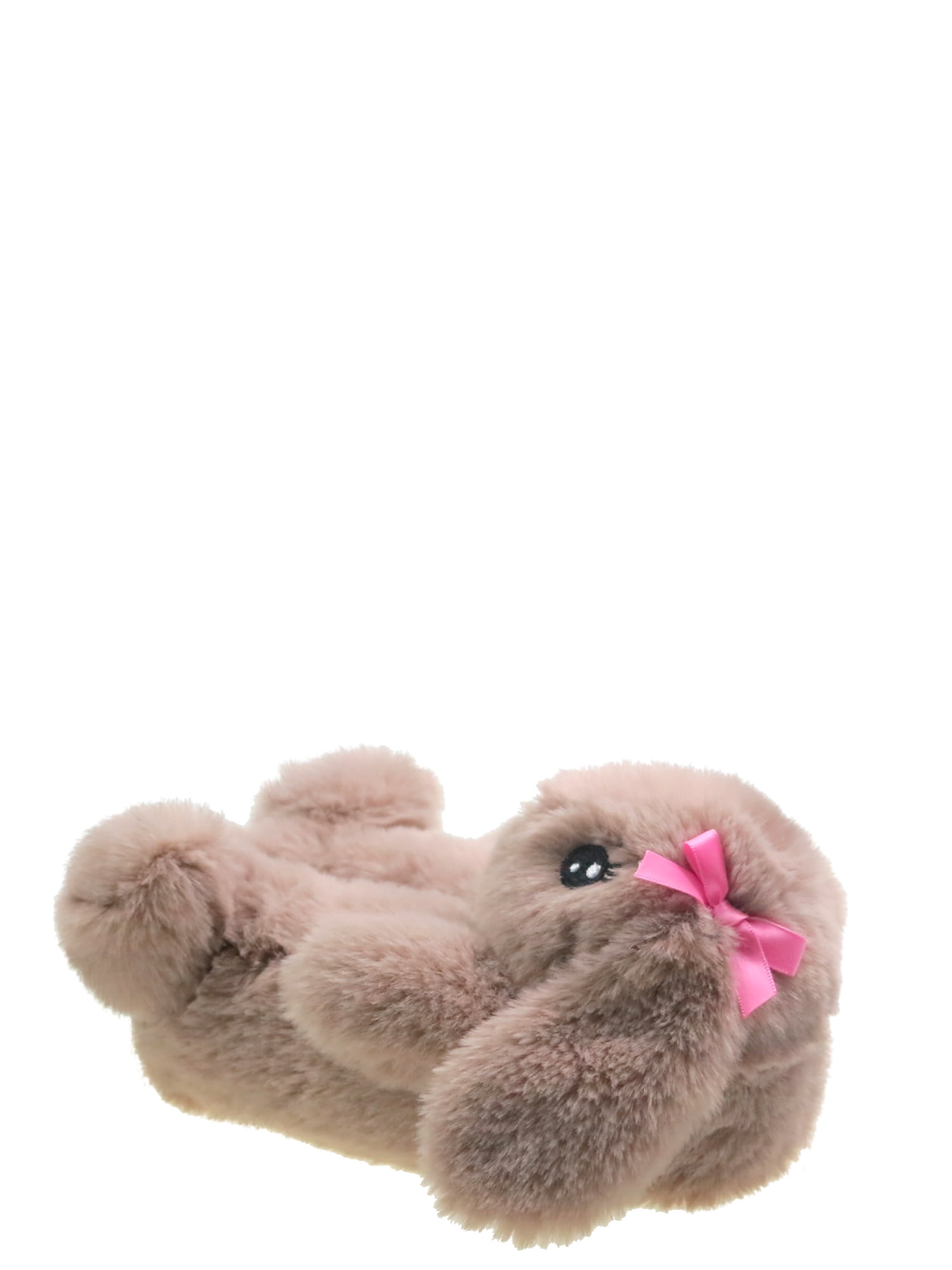 Wonder Nation Toddler & Big Girl Plush Bunny Slippers