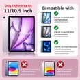 thumbnail image 3 of MoKo Case for iPad Air 11 inch Case(M4 2026/M3 2025/M2 2024), iPad Air 5th/4th Gen 10.9 inch Case 2022/2020 with Pencil Holder, Slim Trifold with Translucent Back Shell, Pink, 3 of 10