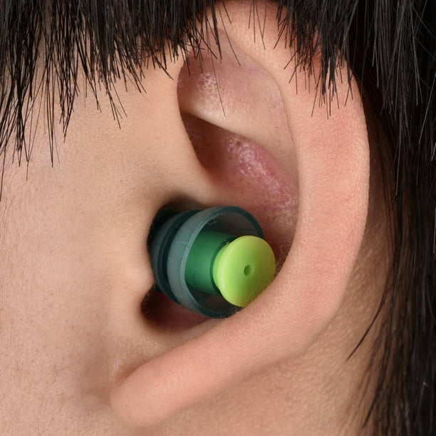 Bouchons d'oreilles de protection auditive Wchiuoe, bouchons d'oreilles en  silicone souple, protection auditive de voyage de sommeil d'apprentissage  pour un port à long terme 