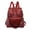 Red, variant on JUYGO School Starts Season Leather Backpack for Women Large Designer Travel Ladies Satchel Handbag Convertible College Daypack Shoulder Bags