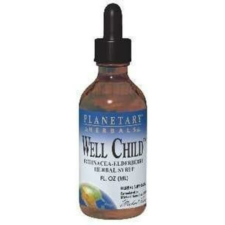 Planetary Herbals Echinacea - Planetary Herbals Well Child Echinacea-Elderberry Syrup, 2 Fl Oz