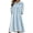 Light Blue, variant on Women Nightgowns Hooded Long Sleeve Kangaroo Pocket Adjustable Tie Hood Mid Calf Length Relaxed Fit Pullover for Cold Evenings and Weekends