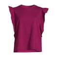 thumbnail image 5 of Time and Tru Women's Flutter Sleeve Top, 5 of 5