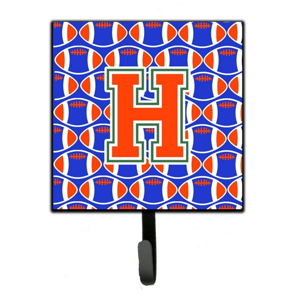 Letter H Football Green Blue and Orange Leash or Key Holder