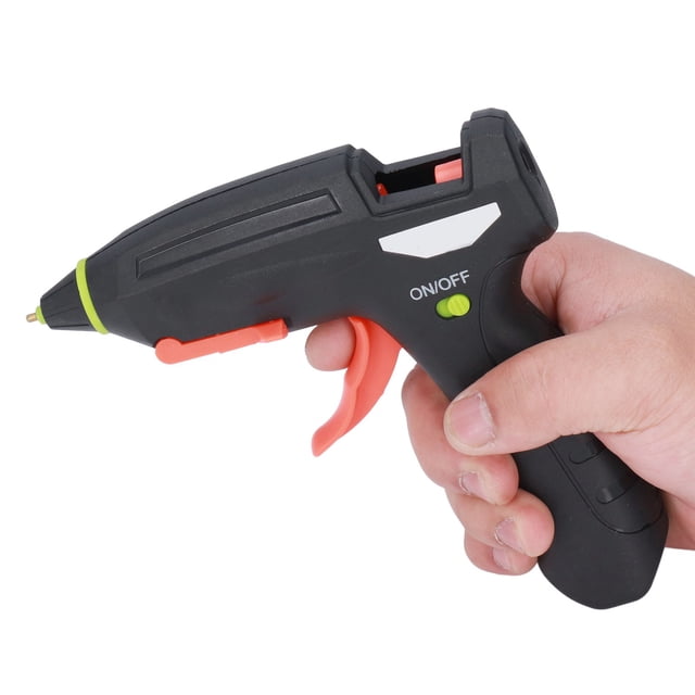 Pistola de pegamento inalámbrica, pistola de pegamento Mini kit inalámbrico de pistola de pegamento termofusible Pistola de pegamento caliente Artesanía excepcional