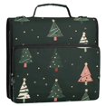 thumbnail image 5 of FORMRS Zipper Binder with Shoulder Strap 1.5-inch Ring 500 Sheet Capacity File Bag, Green Christmas Trees, 5 of 5