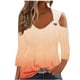 thumbnail image 2 of mfyjkho Tops De Tallas Grandes, Jersey De Manga Corta Con Estampado Casual Y Hombros Descubiertos Para Mujer 2024 Tops Y Blusas Para Mujer Xl, 2 of 5