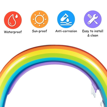 Gymax Inflatable Rainbow Sprinkler Backyard Games Summer Outside Water Toy Yard Fun | Walmart Canada