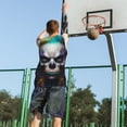 thumbnail image 5 of Sikiie Modern Abstract Colorful Skull C Basketball Jersey Reversible Men's Mesh Athletic Sports Shirts Training Practice S-4XLX-Large, 5 of 6