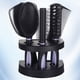 thumbnail image 4 of Kit profesional de peluquería de 5 piezas con peine y espejo, cepillos y peines antiestáticos para el cuidado y estilismo del cabello (morado)., 4 of 8