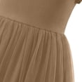 thumbnail image 4 of Vestido de Verano de Manga Corta Moda Primavera Y Verano Manga Corta Cuello Redondo Falda de la Princesa Ruffle para Diario, Viajes, Hogar, Vacaciones, Fiesta de Cumpleaños, 4 of 7