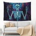 thumbnail image 3 of Xecao Space Skeleton Meditation Print Tapestry, Wall Hanging Room Funny Decor, Backdrop Room Decor for Bedroom Living Room dormitory, 3 of 8
