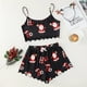 thumbnail image 2 of New Women Christmas Pajama Sets Female Satin Cotton Sleepwear Set Patchwork Colour Ladies Seamless Nightwear V-Neck Home Clothes, 2 of 4