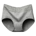 thumbnail image 5 of Breathe Cotton Brief Underwear for Women Mid-Rise Floral Postpartum Hipster Ladies Lace Panties Girls Full Coverage Briefs Cotton Stretch Briefs, 5 of 6