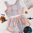 thumbnail image 6 of Halloween Under $ 10 Women Pajama Sets Women Fun Print Tank Top Set Shorts Comfort Sleep Summer Pajamas for Women Set, 6 of 6