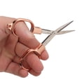 thumbnail image 1 of Folding Scissors, Stainless Steel Rose Gold Paper Cutting Sewing Embroidery Small Scissors, Portable Travel Trip Scissors, 1 of 8