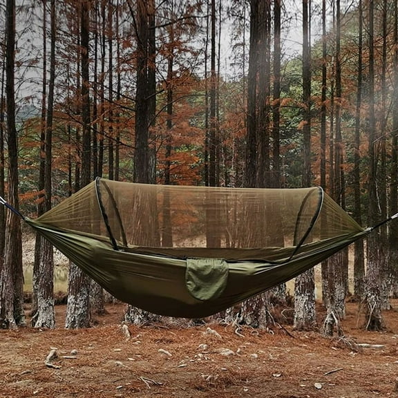 Hammock Automatic Quick Opening Mosquito Net Outdoor Camping Hammock Swing Anti- Nylon Rocking Chair