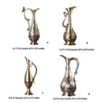 thumbnail image 5 of Modern Vintage Embossed Metal Vases Decorative Centerpieces For Living Room Gift, 5 of 15