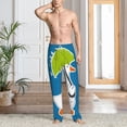 thumbnail image 6 of Lsque Goose Holding an Umbrella Print Men's Pajama Pants, Lounge Pant - Comfortable Home Wear,Elastic Waistband, Stylish Design-Small, 6 of 9