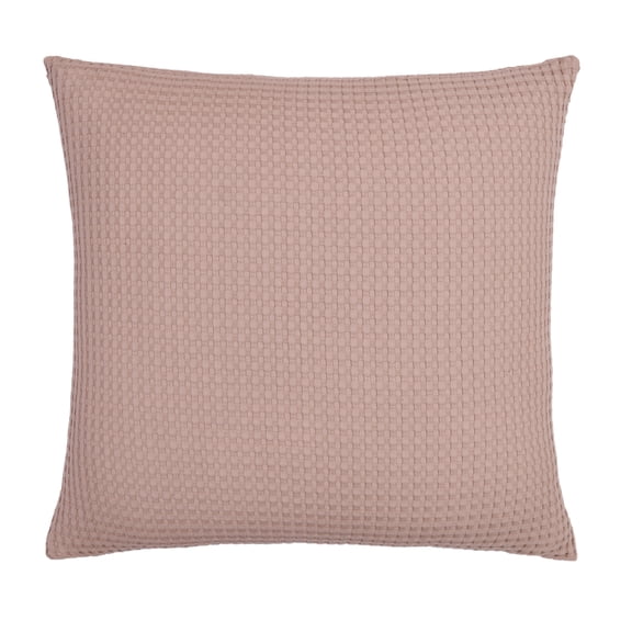 Mainstays Waffle Pillow Cover, 22" X 22", 2 pack, Teddy Bear