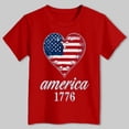 thumbnail image 2 of WUANDIXFA 250Th Anniversary Shirts United States 250 Years Short Sleeve T Shirts Patriotic Kids Crew Neck Tee Shirt (Red, 11-12 Years), 2 of 5
