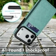 thumbnail image 7 of ELEHOLD Wallet Case for iPhone 17 Pro Max, Shockproof Flip Leather Case with Card Holder & Stand,Mint, 7 of 7