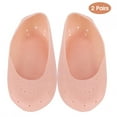 thumbnail image 2 of Protectores y almohadillas antigrietas para talones, tono de piel, talla S, par de protectores de talón de silicona, 2 of 8