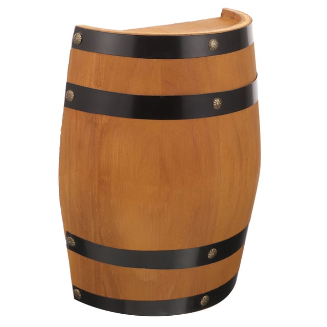 IFANLANDOR 1Pack Decorative Wood Barrels For Home And Bar Traditional Style
