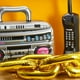 thumbnail image 4 of Decoraciones para fiestas Cunhill Enfriador Inflable en forma de Radio Boombox de los 80s y 90s, 4 of 7