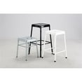 thumbnail image 6 of Pemberly Row Steel Backless Guest Stool in Glossy Black - 15.25"W x 18"H, 6 of 6