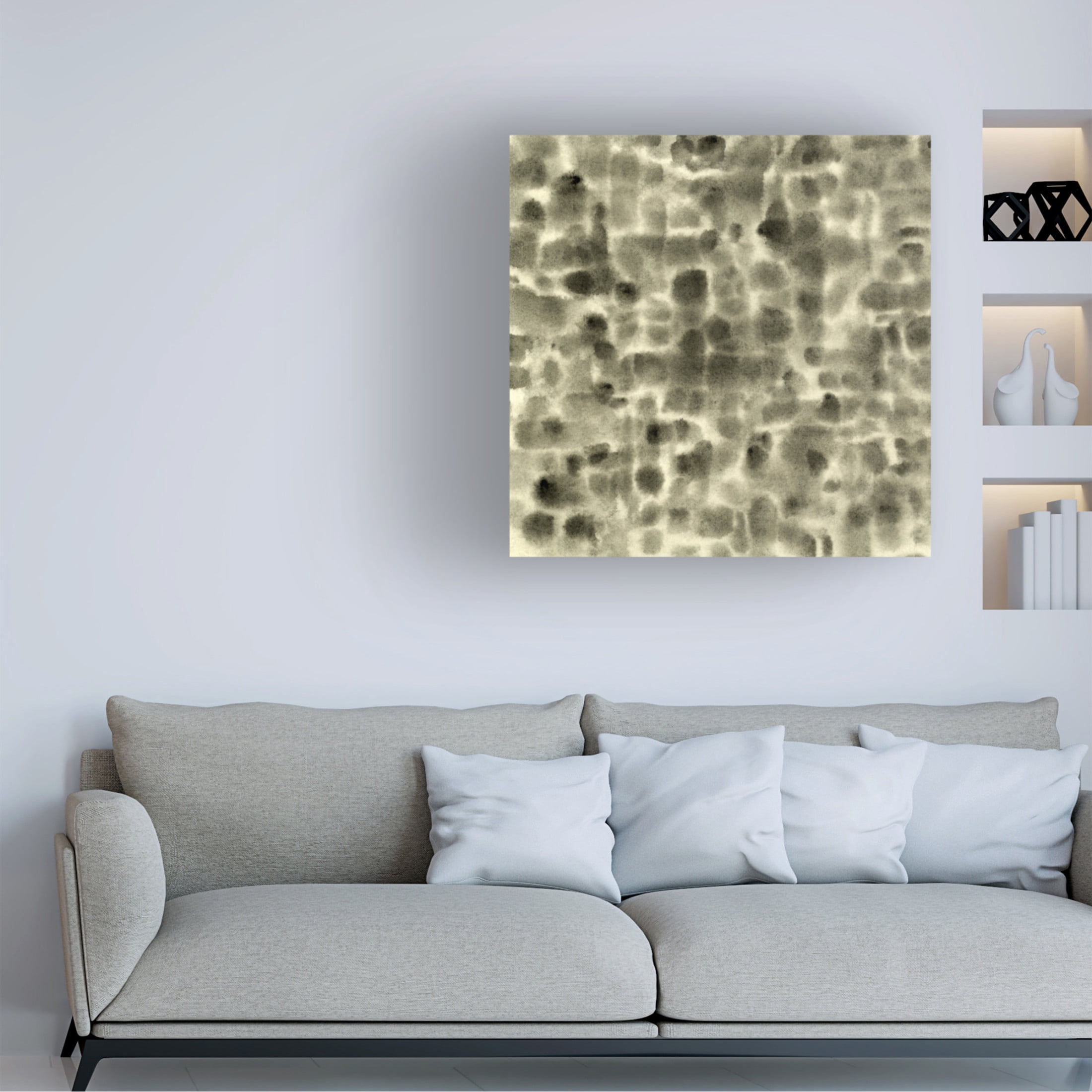 Canvas Wall Art - Emma Caroline 'Leopard Fade III' Wall Art for Living Room, Bedroom, or Office Décor by Trademark Fine Art - 18 x 18 Inches
