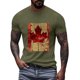 thumbnail image 4 of Camisas de Manga Corta para las Mujeres Impresión de Manga Corta Cuello Redondo, Camisa Casual de Poliéster para las Mujeres, Lavado de Manos, 4 of 8