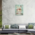 thumbnail image 6 of Farmhouse Coffee Cup Wall Art Rustic Country Retro Hummingbird Daisy Cup Pictures Wall Decor Today I Choose Joy Canvas Prints Painting Framed Artwork for Bar Kitchen Dining Room Living Room 12"x16", 6 of 6