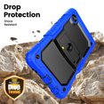 thumbnail image 4 of XYX for Samsung Galaxy Tab A9 Case 8.7 inch, 3in1 Heavy Duty Shockproof Tablet Cover with Stand, Shoulder Strap (2023, SM-X110/X115/X117), Blue, 4 of 7