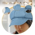 thumbnail image 6 of KiBcsLic Women Newsboy Cap Casual Fashion Comfortable Denim for ing Hiking Blue, 6 of 9