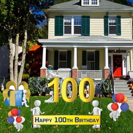 Happy 100th Birthday  Yard  Decoration  100th Birthday  16 