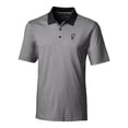 thumbnail image 2 of Men's Cutter & Buck Black Ohio State Buckeyes Big & Tall Forge Tonal Stripe Stretch Polo, 2 of 3