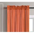 thumbnail image 3 of MR2 Brick 2-PC Set rod pocket faux silk window curtain treatment set of two 2 solid semi sheer voile panels 55" W x 95" L (Each), 3 of 3