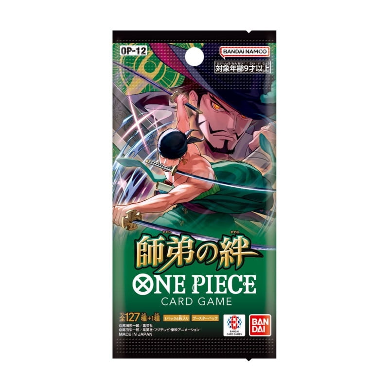 BANDAI One Piece Card Game OP-12 Master and Student Bonds Booster